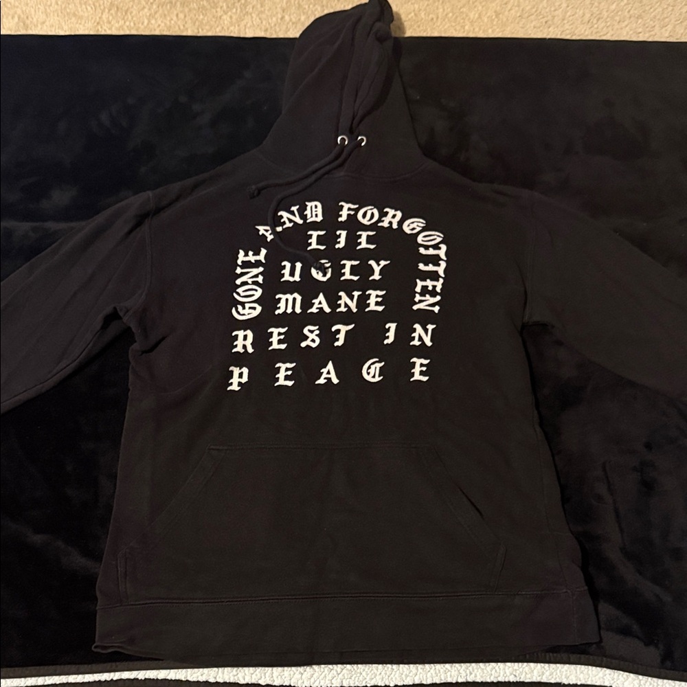 Men's Black Graphic Hoodie